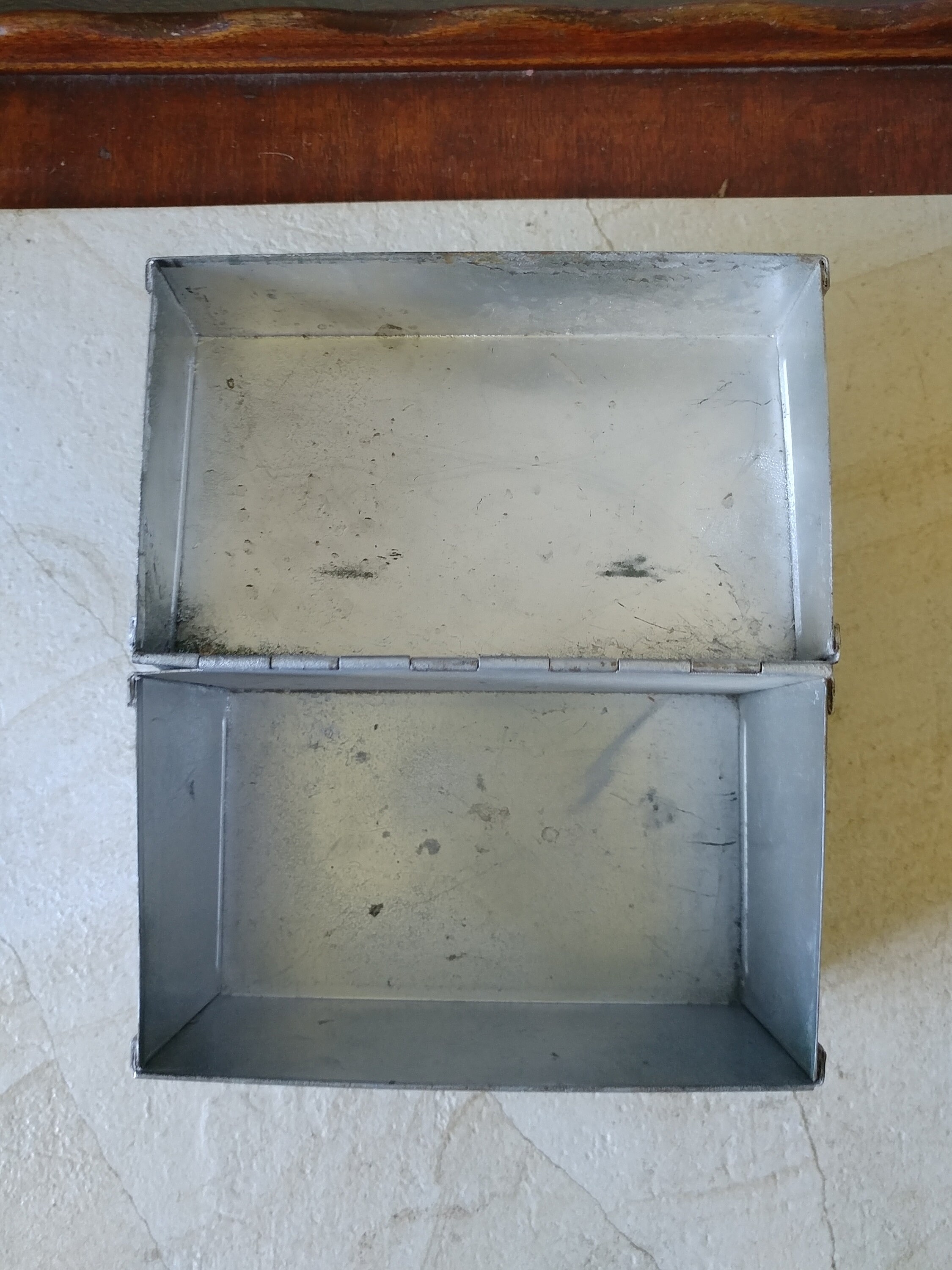 Vintage Rustic Weathered Metal Card Box 3 X 5 Vintage Recipe Etsy