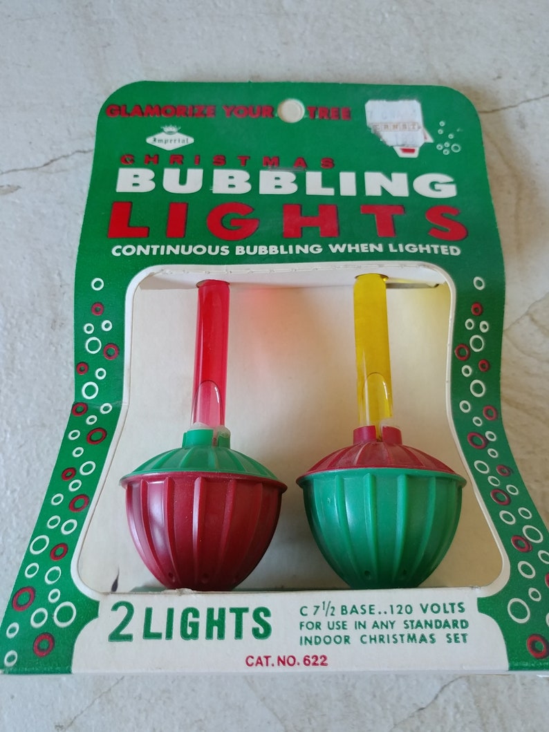 Replacement Bulbs Christmas Lights Vintage Bubble Light Replacements 2 Crafts Non-working bulbs