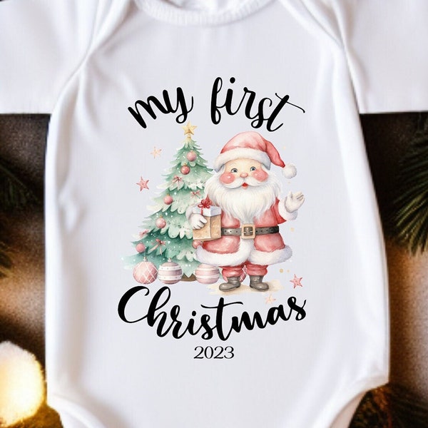 My First Christmas, My 1st Christmas, Baby's First Christmas, Christmas sublimation or DTF, PNG
