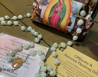 Our Lady of Guadalupe Rosary and Coin Purse with Prayer Card, Virgen of Guadalupe, Catholic Rosary, Rosary, Rosaries, First Communion Gift