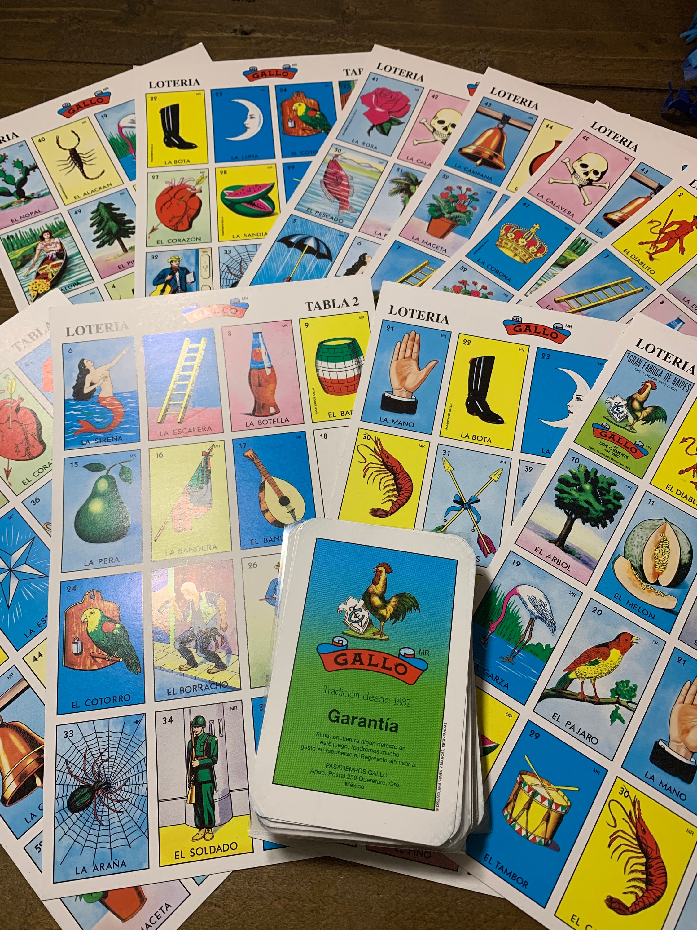 Loteria 20 DIFFERENT Boards 1 Deck Mexican Bingo Game Authentic Don Clemente 