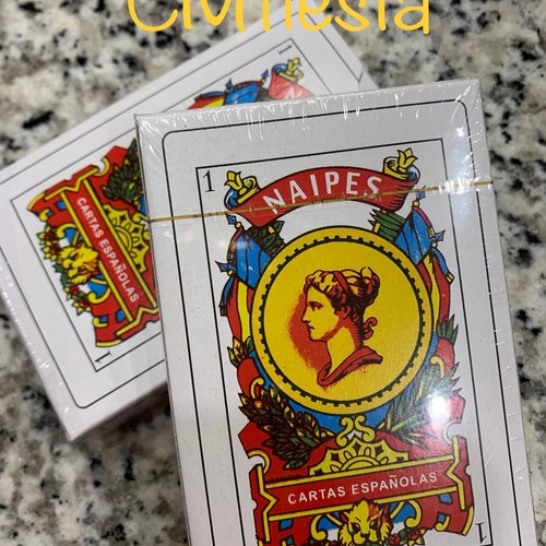 1 Deck Spanish Playing Cards Baraja Española 50 Cards Naipes Etsy