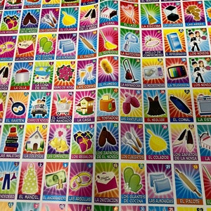 Bridal shower Loteria sheet, Authentic Mexican bridal shower loteria Paper One FOLDED SHEETS, Bridal Shower Bingo, Mexican Bingo