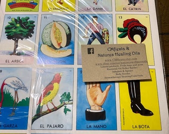 JUMBO Laminated Don Clemente Mexican Loteria Bingo Chalupa Game 10 Boards +1 Deck 54 Cards