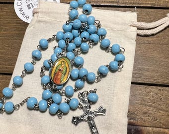 Our Lady of Guadalupe Rosary, Virgen De Guadalupe, Catholic Rosary, Rosary, Rosaries, First Communion Gift, Prayer Rosary