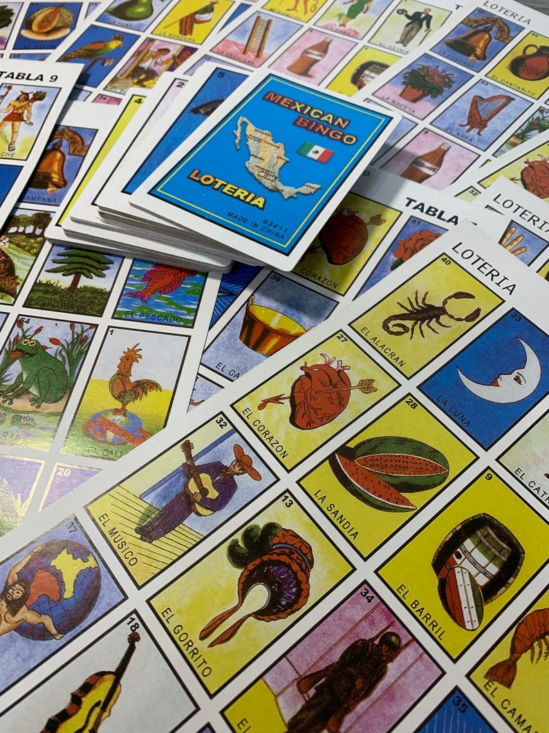 Loteria mexican mexican bingo cards loteria game 10 players etsy