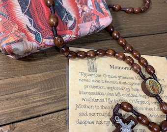Our Lady of Guadalupe Rosary and Coin Purse with Prayer Card, Virgen De Guadalupe, Catholic Rosary, Rosary, Rosaries, First Communion Gift