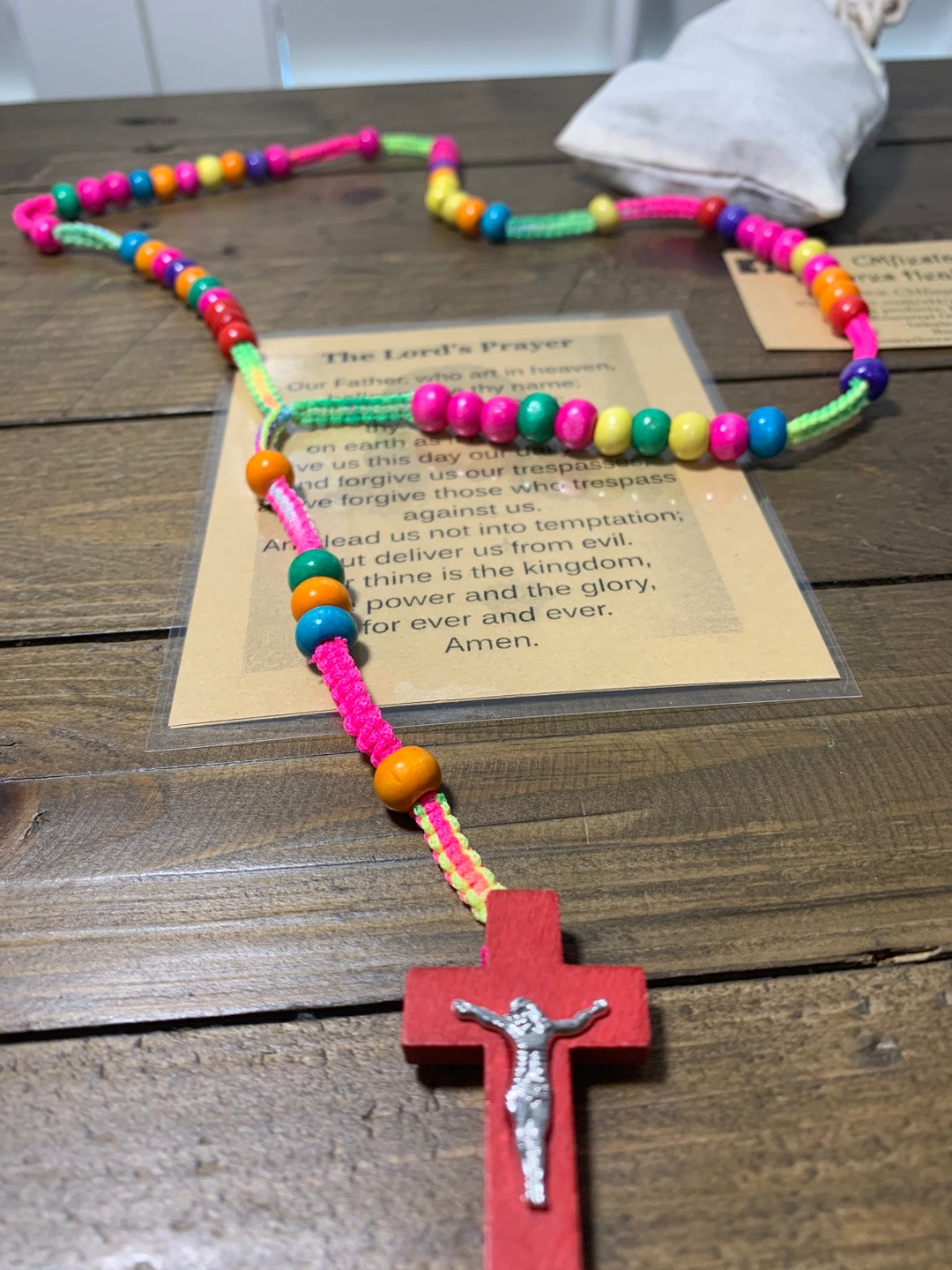 Wooden Rosary, Rope Rosary, Wood Bead Rosary, Rosary, Rosaries, Rosario ...