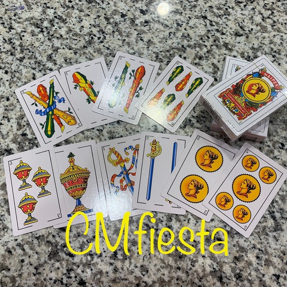 2 Deck Spanish Playing Cards Puerto Rico 50 Baraja Espanola Briscas Naipes Tarot 
