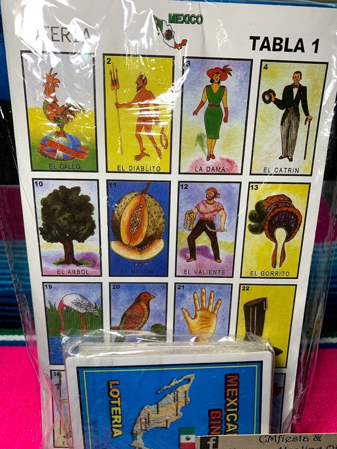 Loteria Mexican Bingo La Arana the Spider Double Sided -  Canada