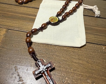 Wooden Our Lady of Guadalupe Rosary, Virgen De Guadalupe, Catholic Rosary, Rosary, Rosaries, First Communion Gift, Prayer Rosary.