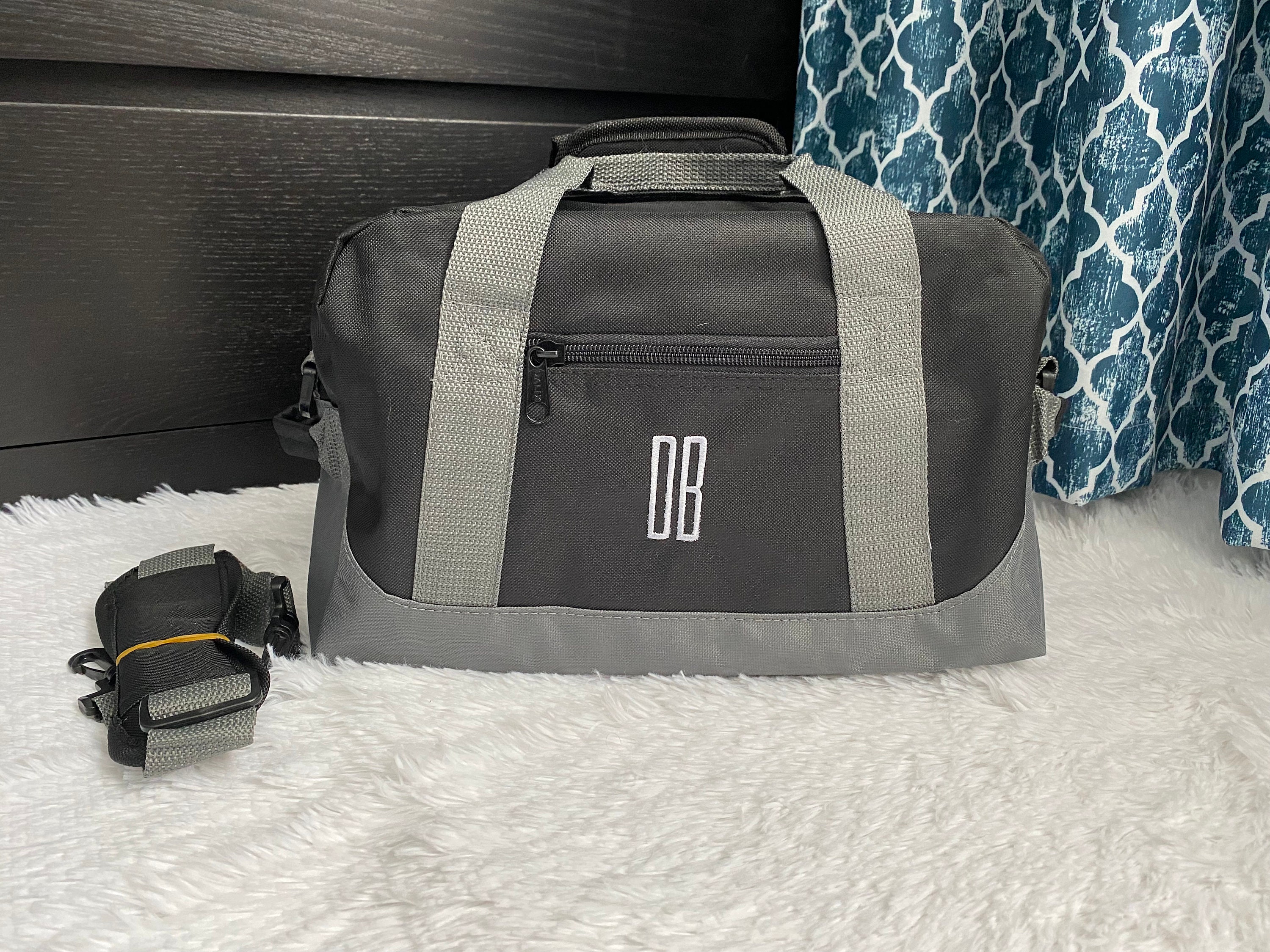 Personalized Small Duffle Bag/two Toned Gym/travel Bag Etsy