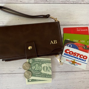 Cartera personalizada para mujer/Billetera de piel sintética de gran capacidad/Billetera con tarjetero/Organizador/Billetera para mujer