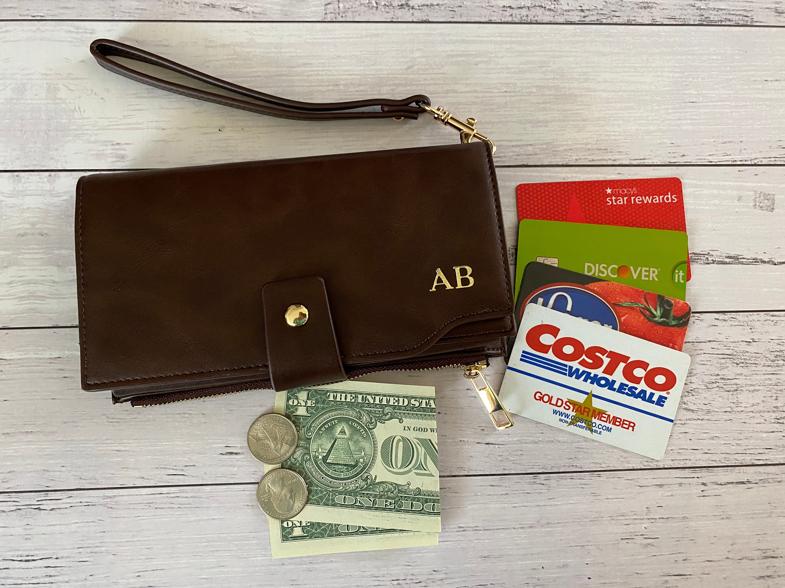 Personalized wallet for women wristlet large capacity pu etsy