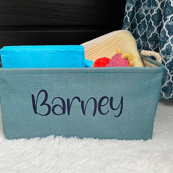 Personalized Storage Bin for Kids Etsy