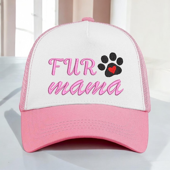 Personalized Fur Mama Baseball Cap: Cotton Mesh, Adjustable