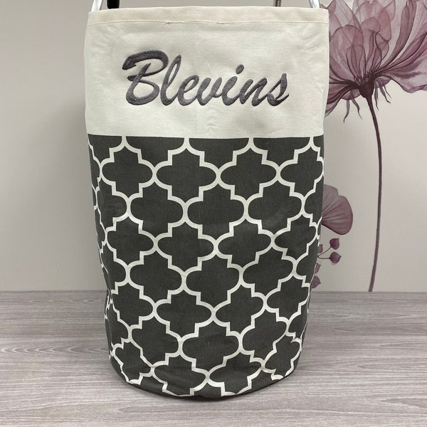 Personalized Large Laundry Basket/Laundry Hamper Bag/Washing Bin/Clothes Bag/Collapsible Tall with Handles Waterproof
