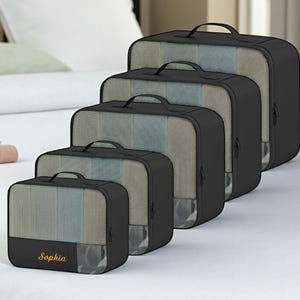 Personalized Travel Set 9 Packing Cubes Luggage Packing/Organizers for Travel Accessories