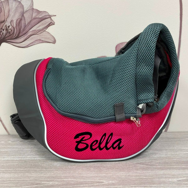 Personalized Pet Sling Carrier Breathable Mesh/Travel Carrier for Dogs Cats