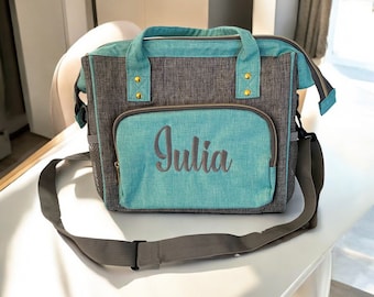 Personalized Lunch Bag / Large Tote Bag / Leakproof Reusable Cooler Lunch Bag
