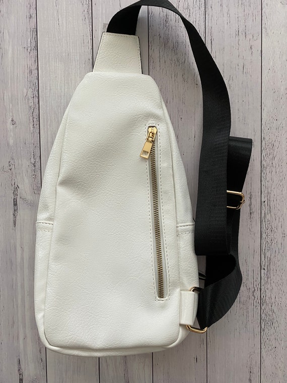 Personalized Faux Leather Sling Bag