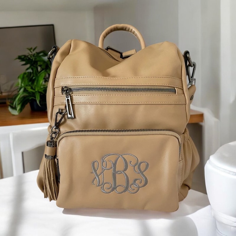 PU Leather Jacket Backpack