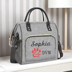 Personalized Veterinary Nurse Lunch Bag: Large Insulated Tote