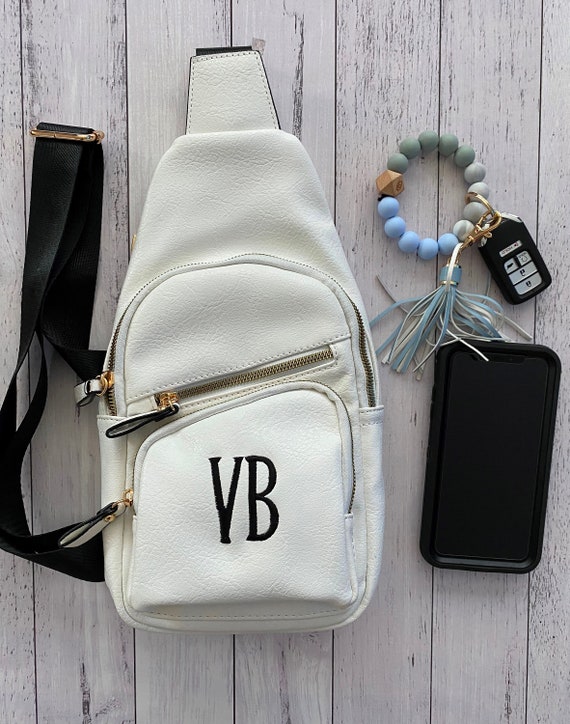 Personalized Faux Leather Crossbody