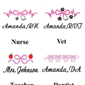 Personalized MultiProfessional Backpack: Lovevook Business Computer Backpacks with Nurse/Veterinarian/Dentist/Teacher design image 8