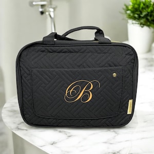 Personalized Toiletry Bag/Bagsmart Travel Bag with Hanging Hook/Travel Organizer for Accessories, Shampoo, Full Sized Container, Toiletries