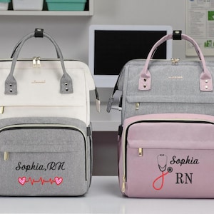 Personalized Nurse Backpack: Lovevook Laptop Bookbag with USB Port