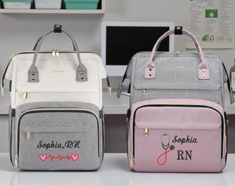 Personalized Nurse Backpack: Lovevook Laptop Bookbag with USB Port