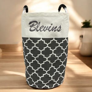 Personalized Large Laundry Basket/Laundry Hamper Bag/Washing Bin/Clothes Bag/Collapsible Tall with Handles Waterproof