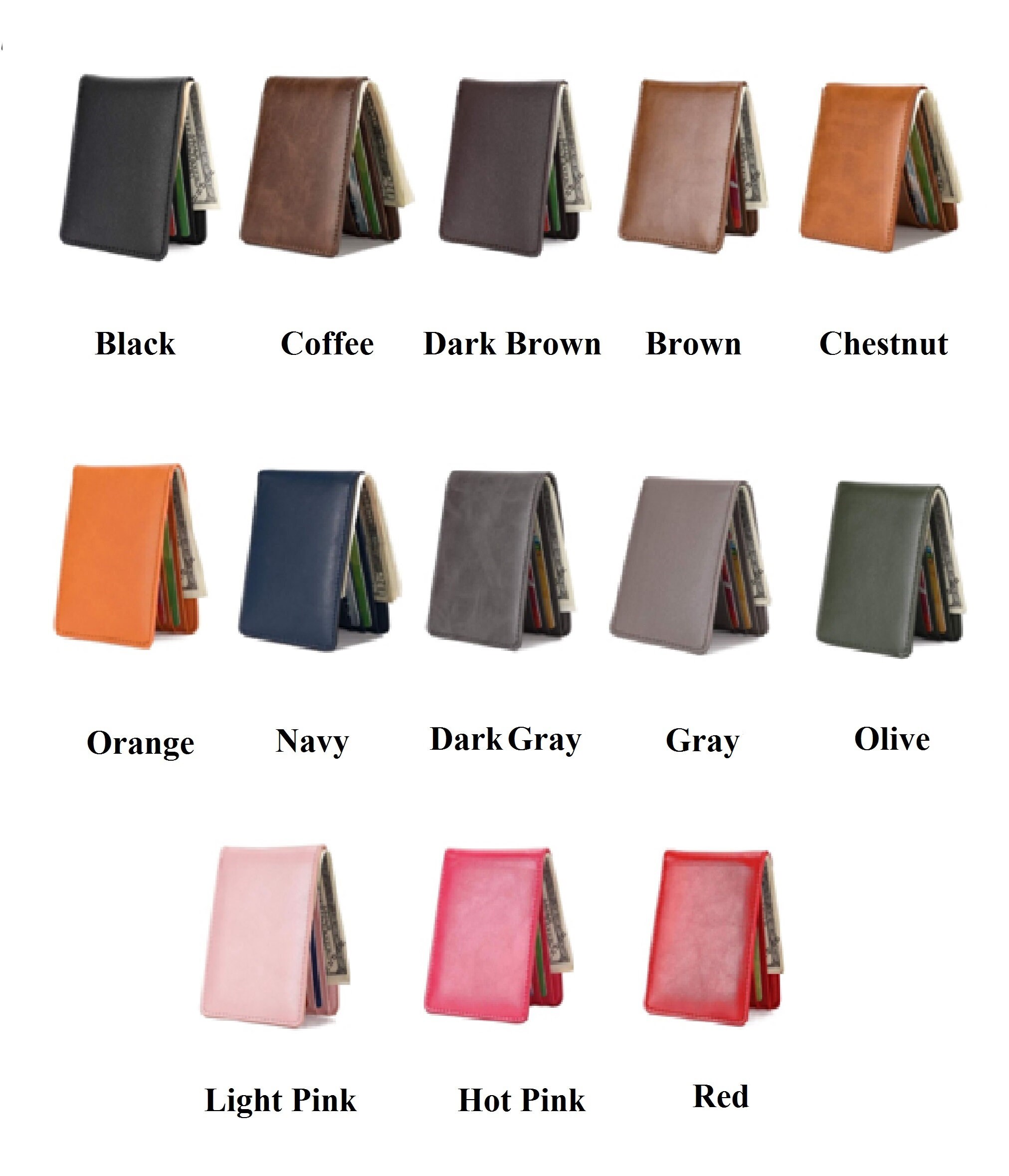 Personalized Wallet ID Window Card Case Etsy