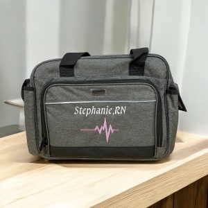 Personalized Nurse Bag/Trunab Portable Medical Supplies Shoulder Bag for Hospice/Home Visit/Nursing Students
