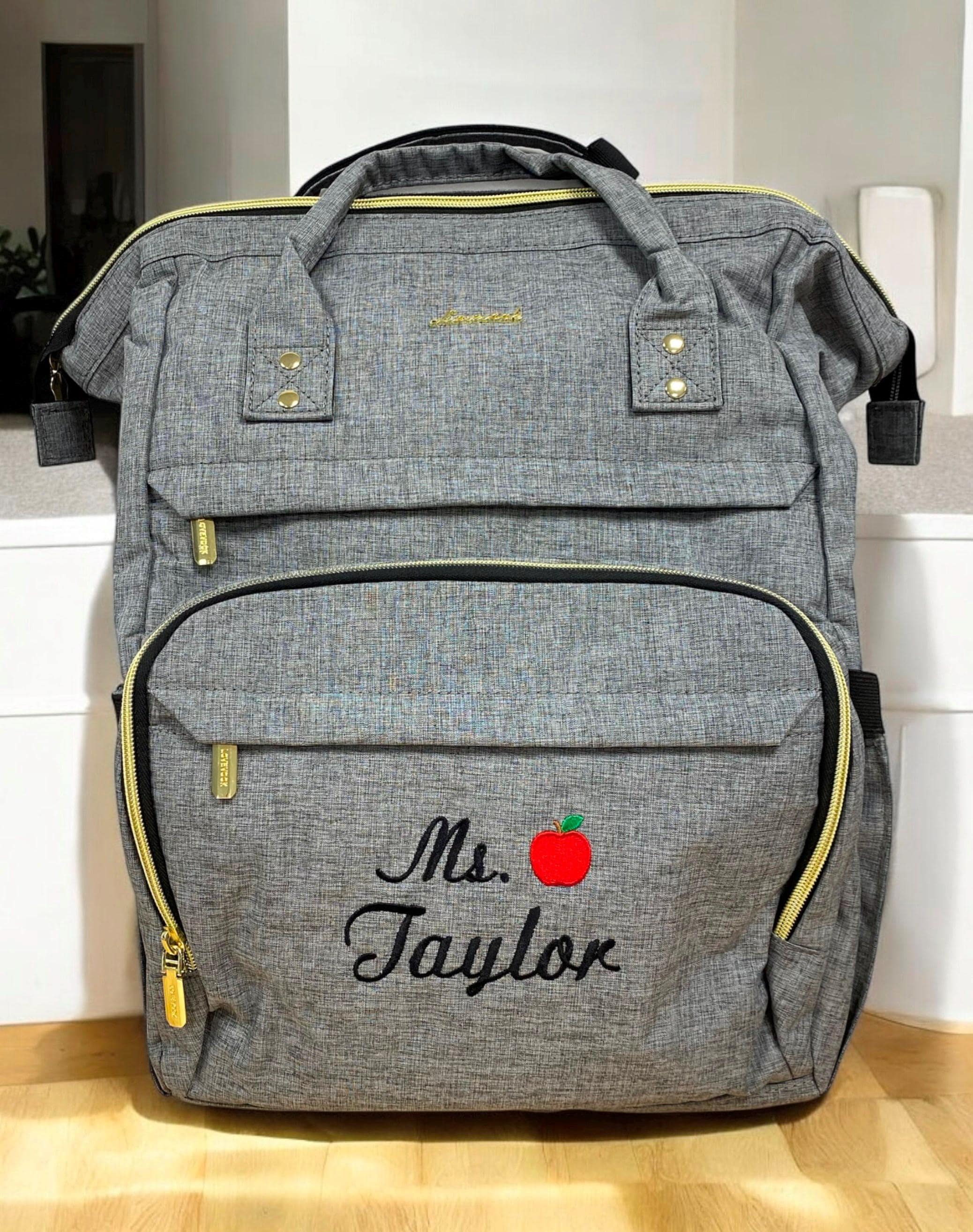 Personalized Lovevook Laptop Backpack for Teacher/ School Backpack /Travel Bags Purse/Backpack with Teacher design
