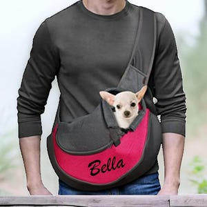 Personalized Pet Sling Carrier Breathable Mesh/Travel Carrier for Dogs Cats