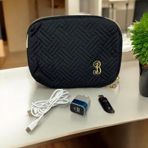 Personalized Bagsmart Electronics Organizer Travel Case/Small Travel Cable Organizer Bag for Travel Essentials/Cord Organizer
