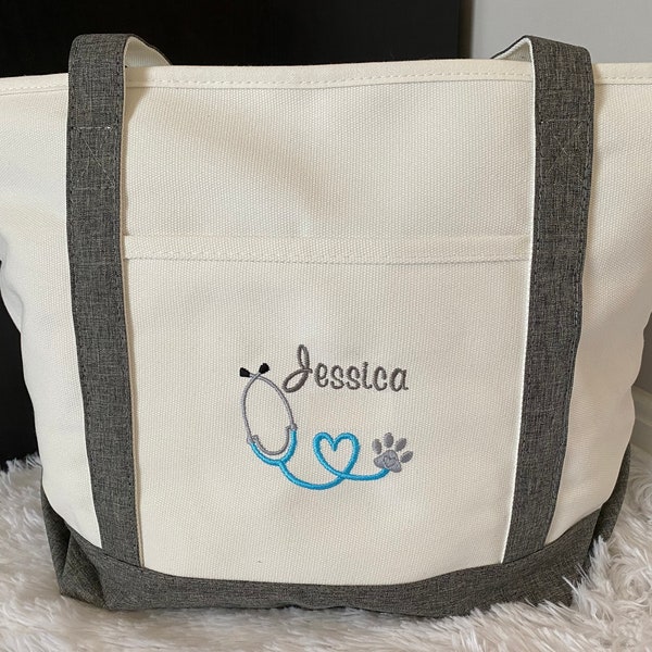 CafePress 'Trust Me I'm A Veterinary Nurse' Tote Bag - Natural Canvas, Reusable Shopping Bag (Small Or Medium) - View #8