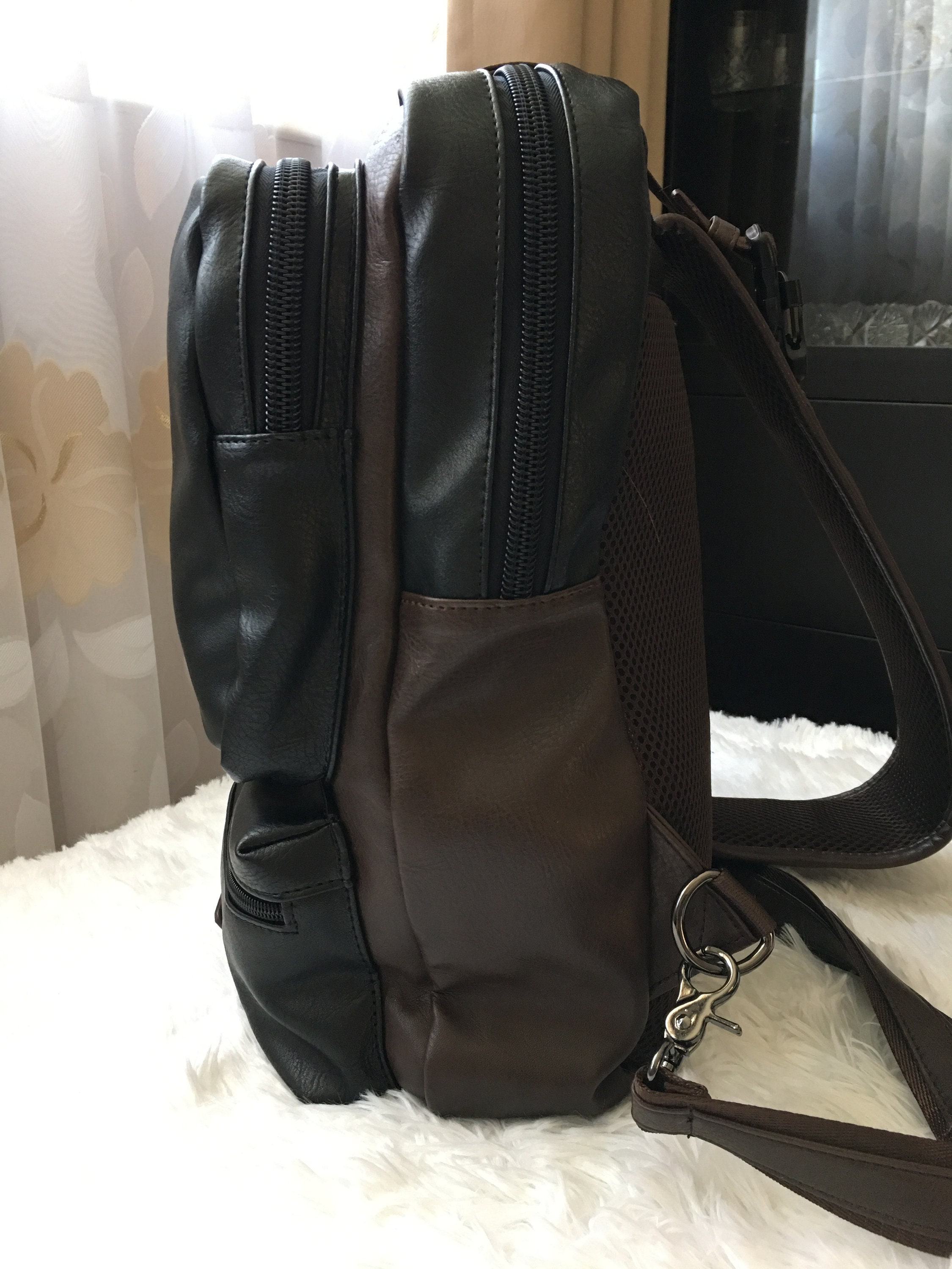 Personalized Sling Bag PU Leather Shoulder Backpack for | Etsy