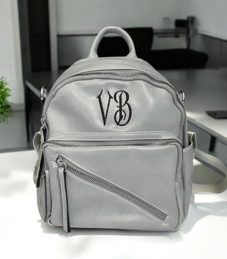 Personalized Leather Mini Backpack/Cute Convertible Small Shoulder Bag for Girls Women