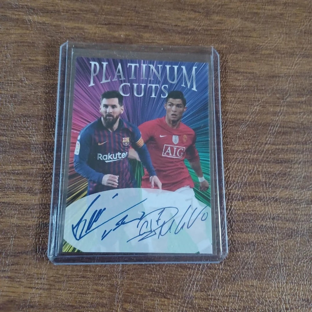 Lionel Messi Cristiano Ronaldo Platinum Cuts Facs Auto Only - Etsy