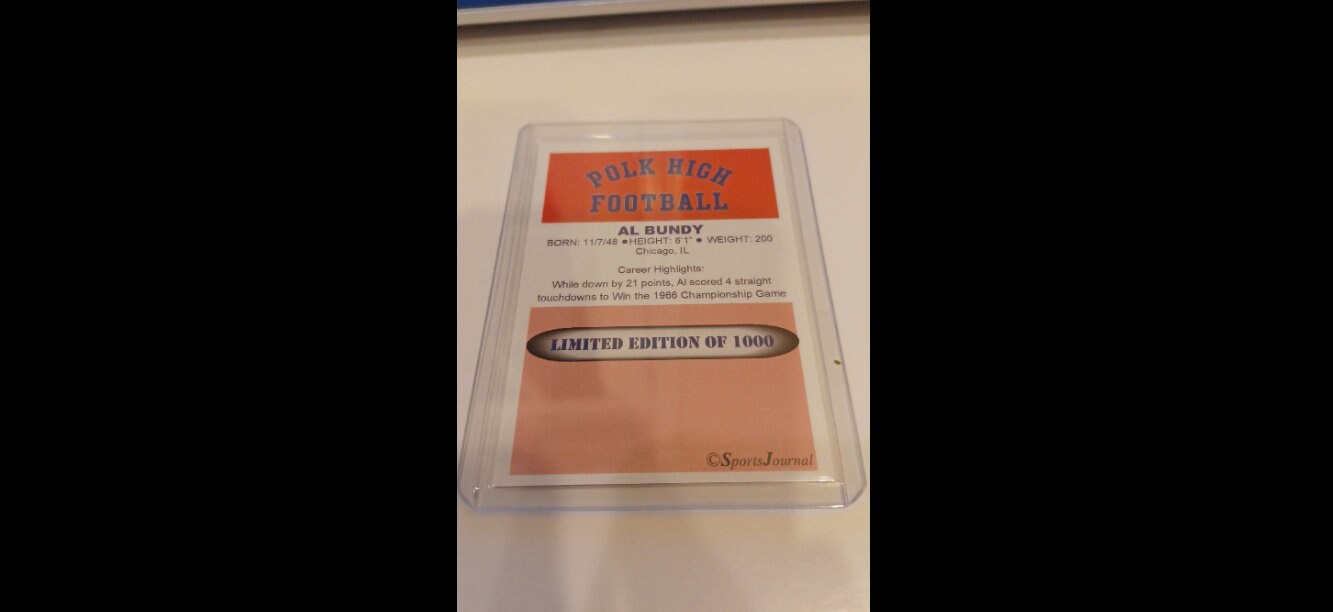 Al Bundy Sports Journal Polk High School Football Card Married - Etsy