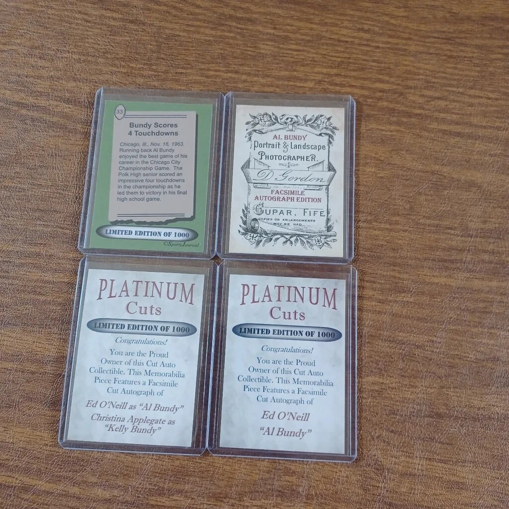Lot of 4 Different Al Bundy Football Cards Married With - Etsy