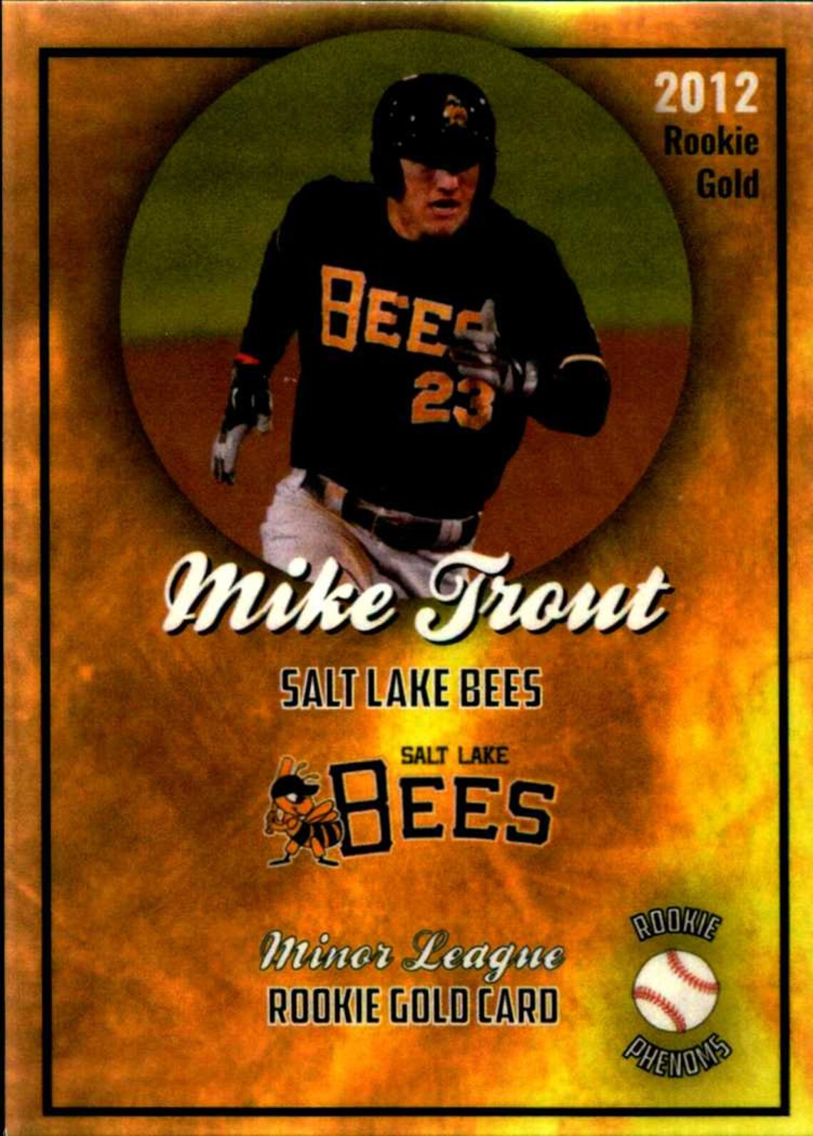 Mike Trout 2012 Rookie Phenoms Minor League Rookie Gold Card Etsy