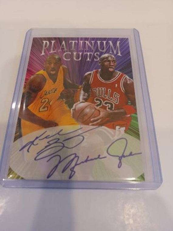 Kobe Bryant Michael Jordan Platinum Dual Cuts Facs Auto Only - Etsy