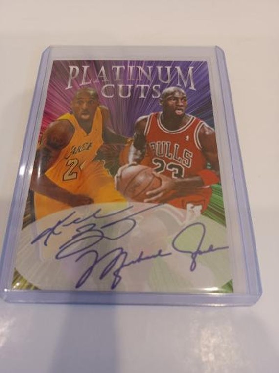 Kobe Bryant Michael Jordan Platinum Dual Cuts Facs Auto Only 1000 Made  Lakers Bulls 