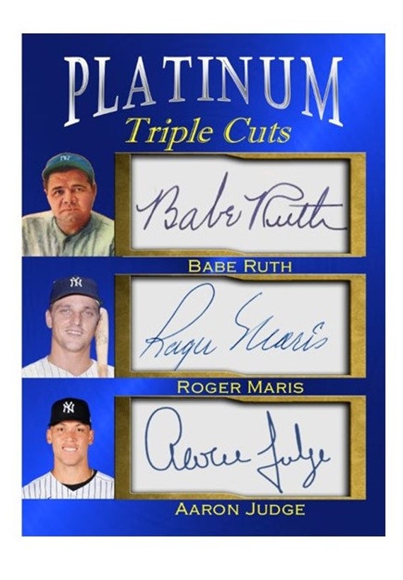  AARON JUDGE, ROGER MARIS, BABE RUTH Commemorative