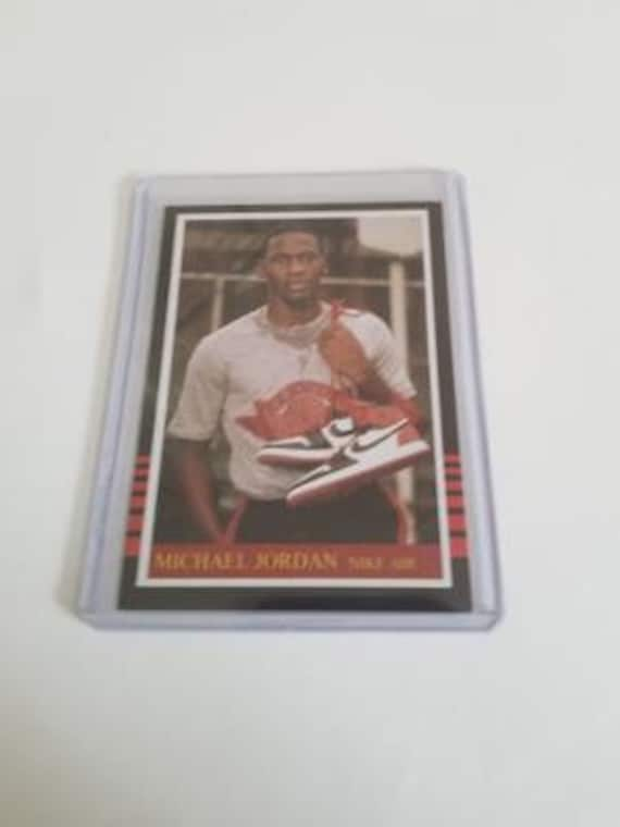 Rare Michael Jordan Nike Air Jordan Ones Promo Rookie Card Chicago Bulls 