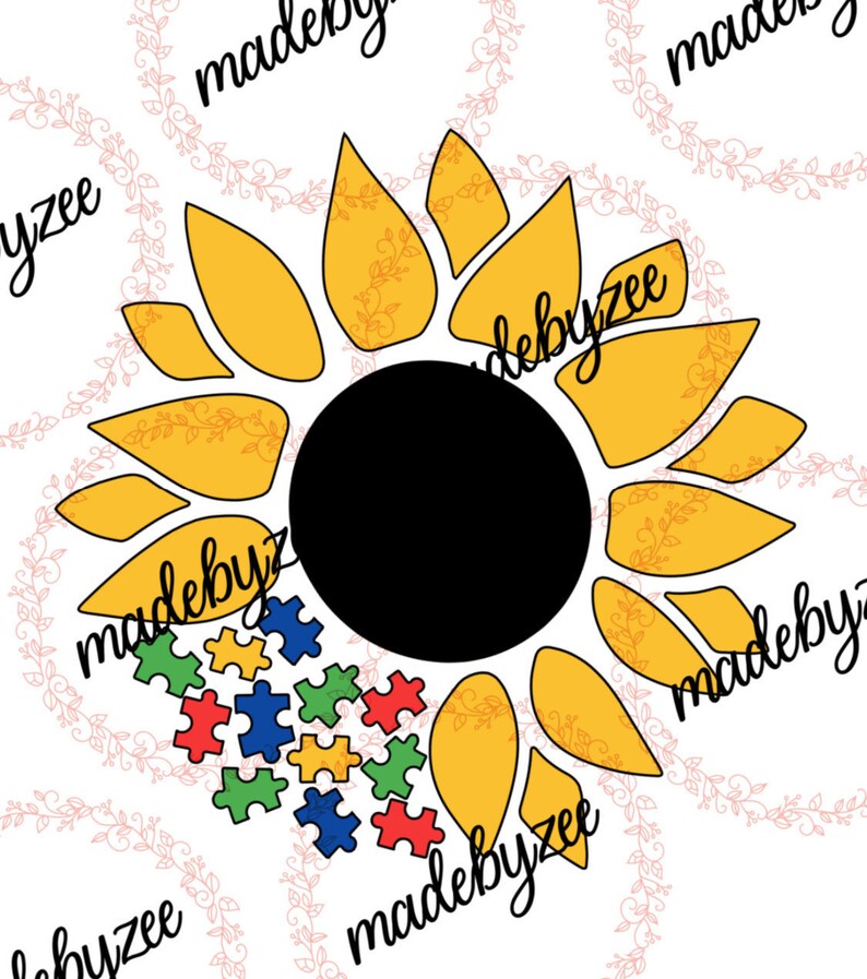 Free Free Sunflower Autism Svg 516 SVG PNG EPS DXF File